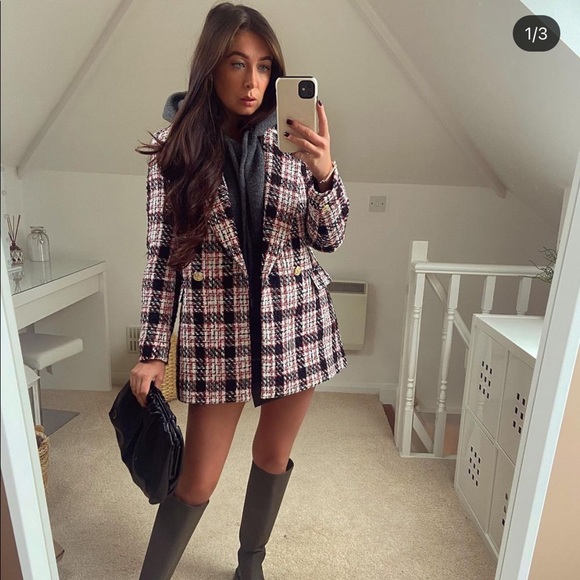 Zara double breast button blazer bloggers favorite - Picture 15 of 16